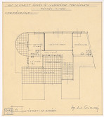 Oskár Winkler – Rodinný dom Dr. Schaleta v Rimavskej Sobote. Pôdorys poschodia. Alternatíva. M 1:100. 