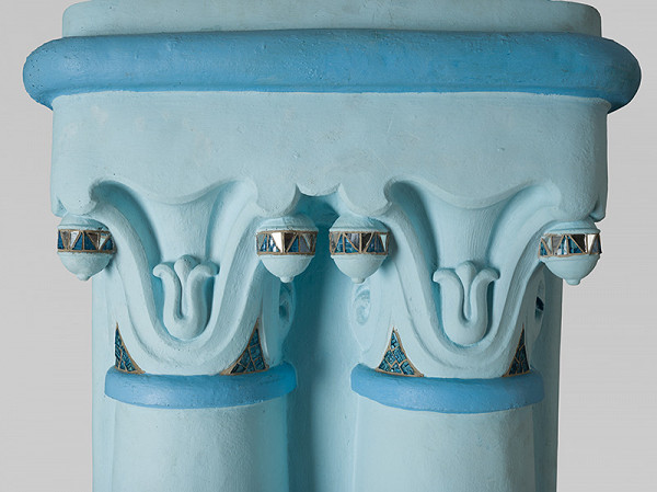 Ödon Lechner – Fragment portálu Modrého kostolíka v Bratislave. Model. M 1:1. 