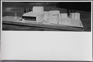 Ladislav Beisetzer, Neznámy autor – Súťaž na Divadlo Jonáša Záborského v Prešove. Model divadla (bočný pohľad). 