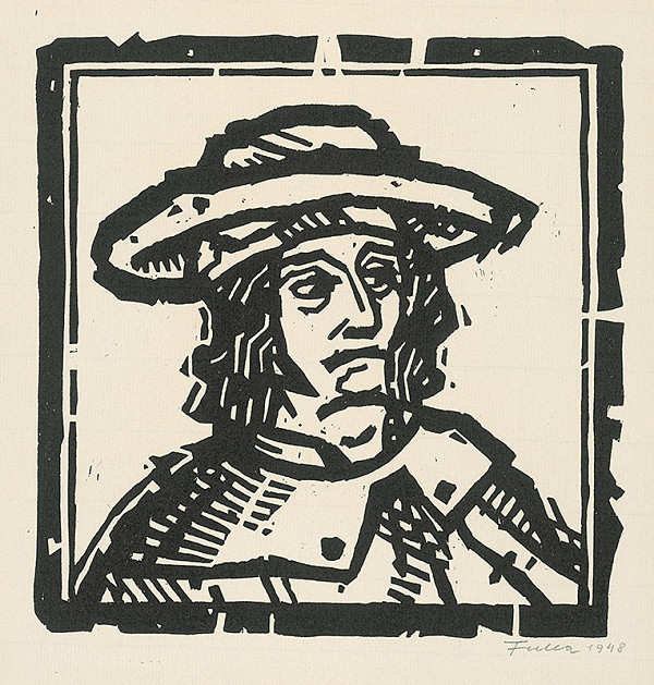 Ľudovít Fulla – Imaginárna podobizeň Villonova 