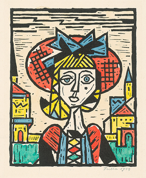 Ľudovít Fulla – Dievča v klobúku 