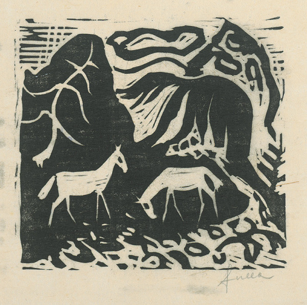 Ľudovít Fulla – Dva kone 