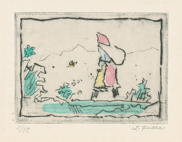 Ľudovít Fulla – Žena s batôžkom 