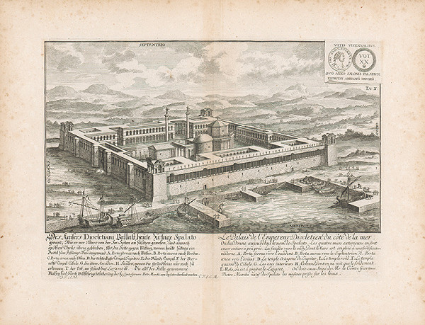 Johann Bernhard Fischer von Erlach – Pohľad na Diokletianov palác  