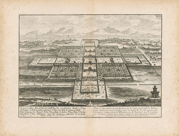 Johann Bernhard Fischer von Erlach – Pohľad na cisársky palác v Pekingu  
