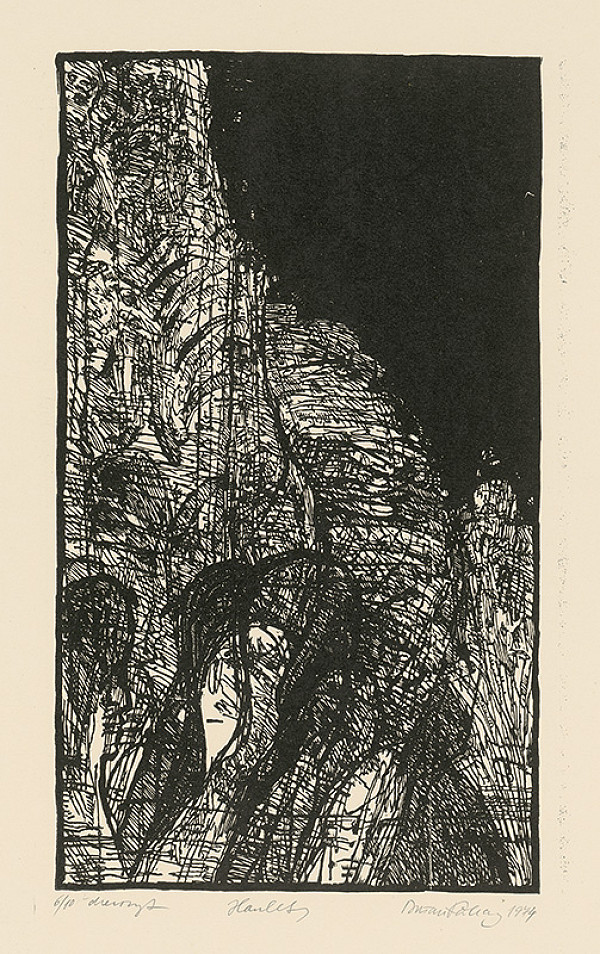 Dušan Kállay – 6. ilustrácia ku knihe W.Shakespeara Hamlet 