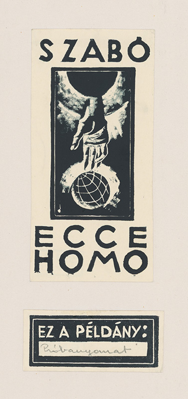 Július Szabó – Titulný list k albumu Ecce Homo I. 