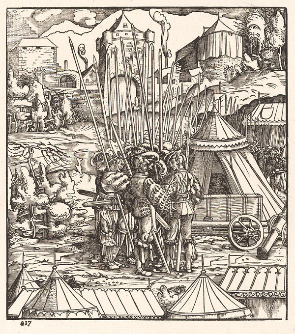 Leonhard Beck  – Žoldnieri pred stanom 