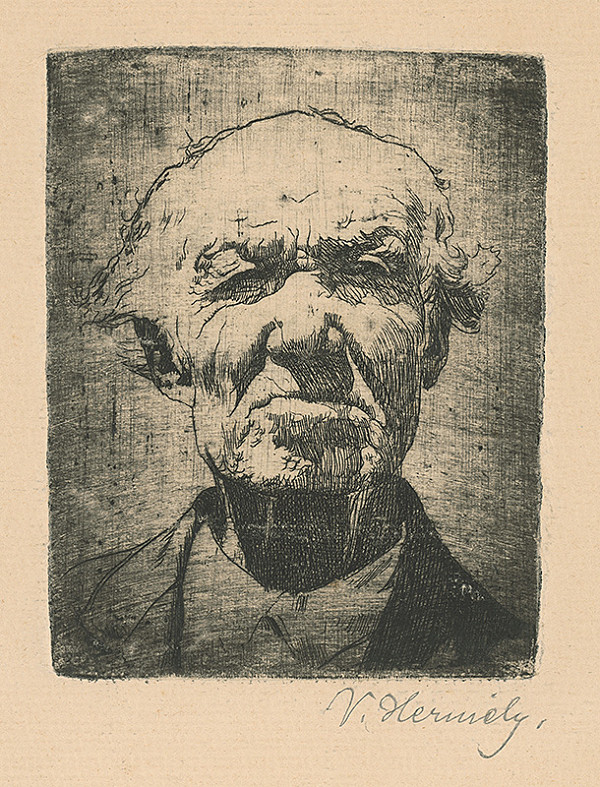 Viktor Hermély – Portrét starca