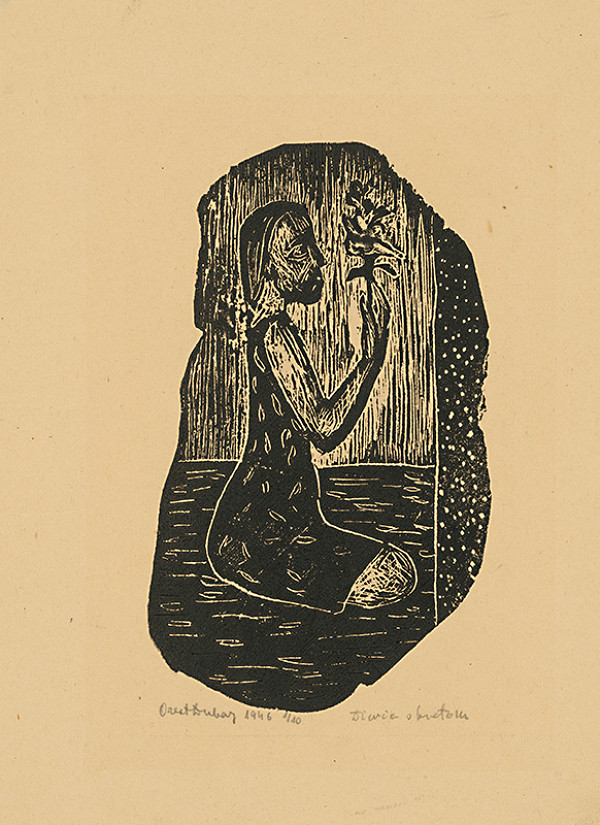 Orest Dubay – Dievča s kvetom 