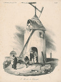 Honoré Daumier, Francúzsky autor z 30. rokov 19. storočia – Telegrafný mlyn 