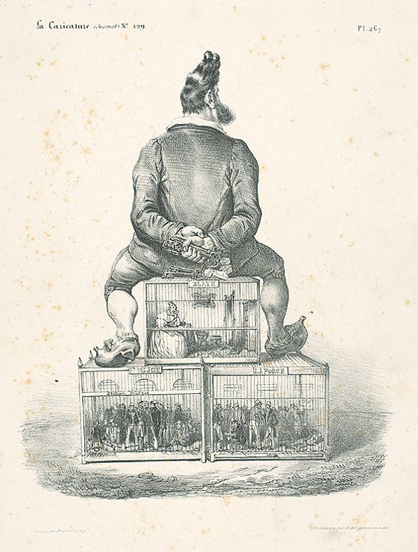 Auguste Desperet, Francúzsky karikaturista z 30. rokov 19. storočia – Tri slávne väznice 