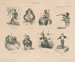 Édouard Wattier, Francúzsky grafik z 30. rokov 19. storočia-Vattier – Eight Period Caricatures - From Now on the Caricature Is the Truth 