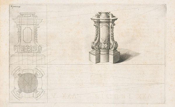 Andrea Pozzo, Giacomo Böemo Komarek – Fig.24. - Piedestál s ornamentami 
