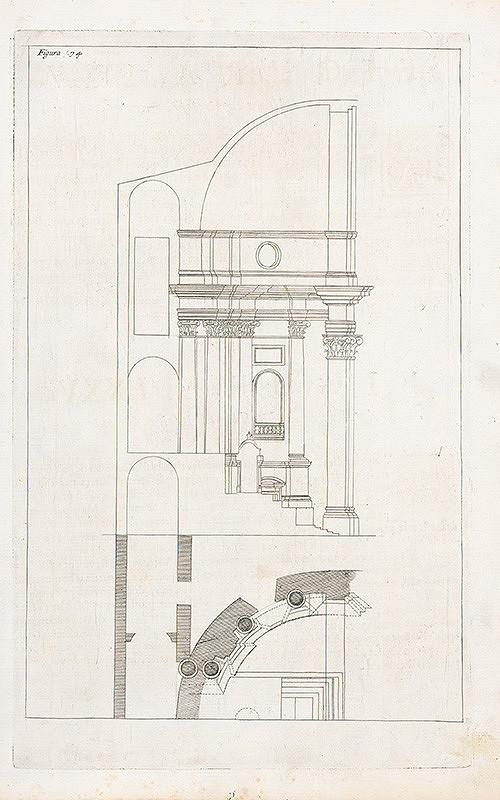 Andrea Pozzo, Giacomo Böemo Komarek – Fig.74. - Projekt a profil iného vyobrazenia 