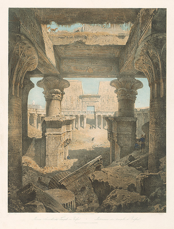 Karol Ľudovít Libay, Rudolf Alt – Interiér chrámu v Edfu 