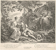 Claude Augustin Duflos, François Boucher – „Ne plaignons point le sort de ces bergers...“  