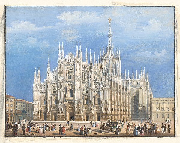 Neurčený grafik z 2. polovice 18. storočia – Dóm v Miláne 