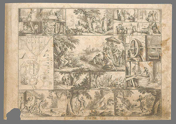 Johann Rudolf Schellenberg – Nájdenie Mojžiša 