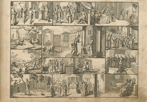 Johann Rudolf Schellenberg – Príchod do chrámu 