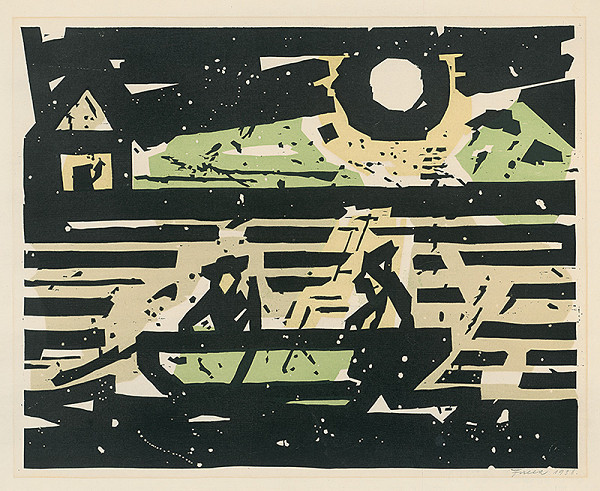 Ľudovít Fulla – Na člne 