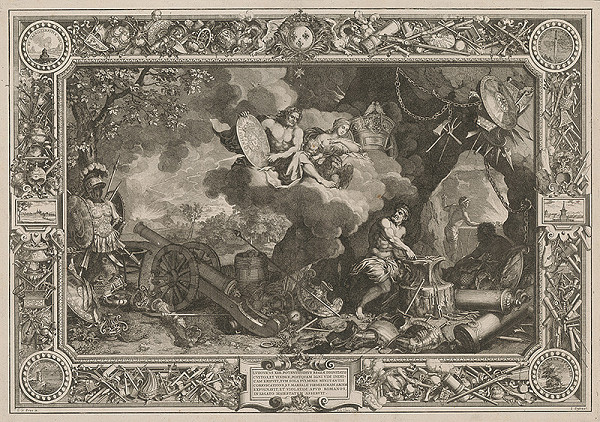 Charles Le Brun, Sebastien Le Clerc st. – Ľudovít XIV., apoteóza 