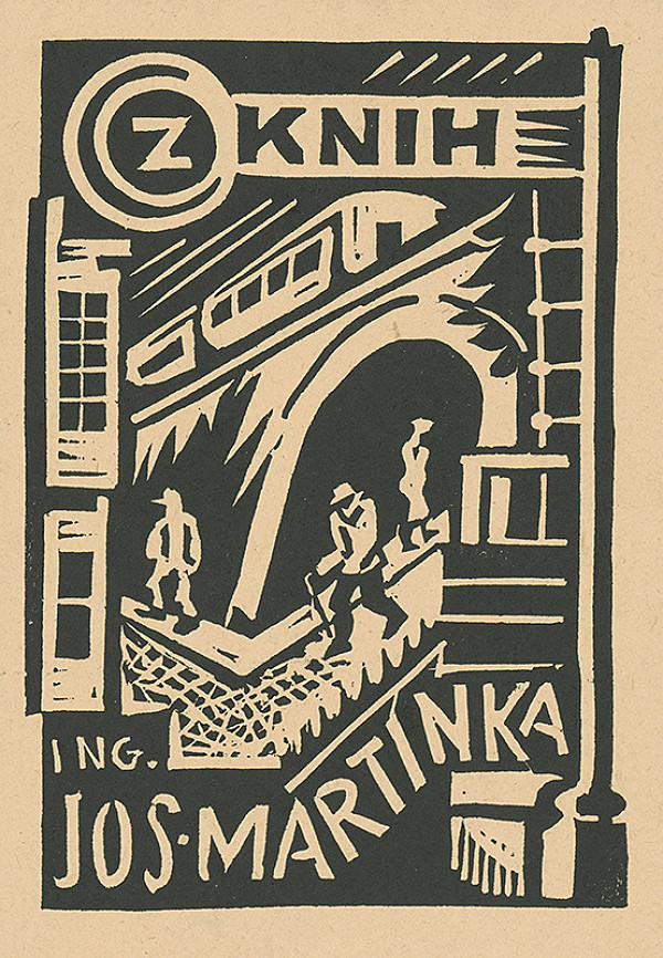 Ľudovít Fulla – Ex libris inžiniera Jozefa Martinku 