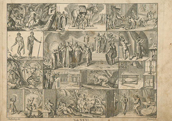 Johann Rudolf Schellenberg, Johann Georg Penzel – Ohnivá pec 