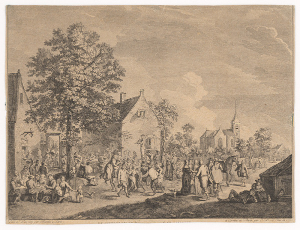 Pietro Antonio Martini, Jacques Philippe le Bas – Dedinská slávnosť 