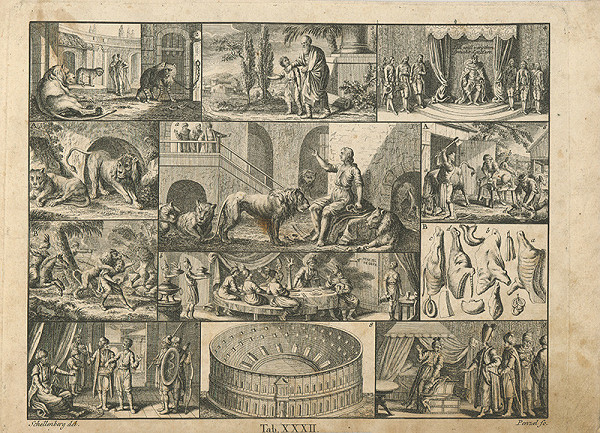 Johann Rudolf Schellenberg, Johann Georg Penzel – Daniel v jame levovej 