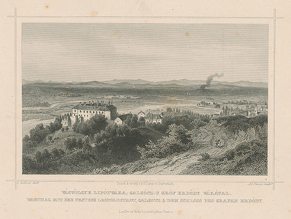 Ludwig Rohbock, A. Fesca – Údolie Váhu od Hlohovca 