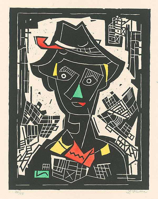 Ľudovít Fulla – Mladý muž v klobúku 