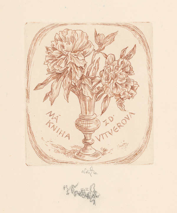 Jaroslav Vodrážka – Ex libris Zd.Vitverová 