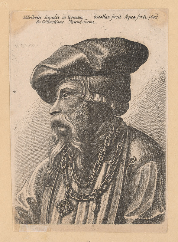 Václav Hollar, Hans Holbein st. – Hlava muža 