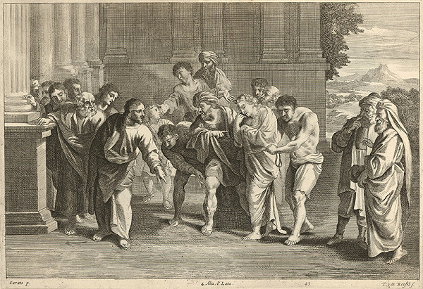 Annibale Carracci, Théodorus van Kessel, David Teniers ml. – Kristus a cudzoložnica 