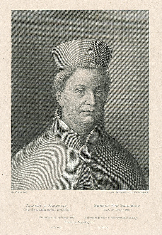 Josef Vojtěch Hellich, C.F. Merckel – Podobizeň Arnošta z Pardubíc