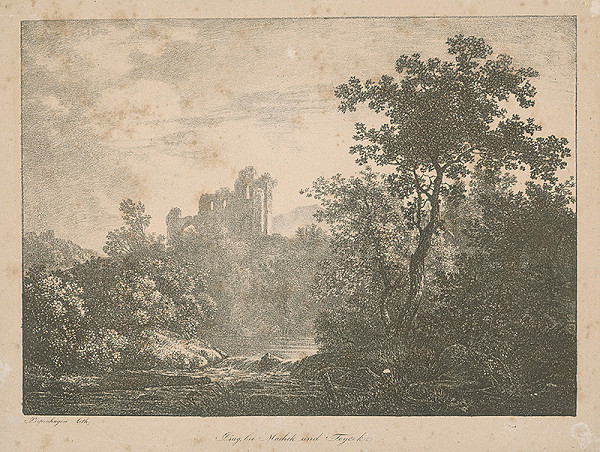 August Friedrich Piepenhagen – Krajina so zrúcaninou 