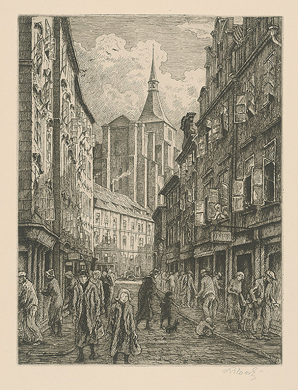 Vladimír Silovský – Husová ulica v Prahe 