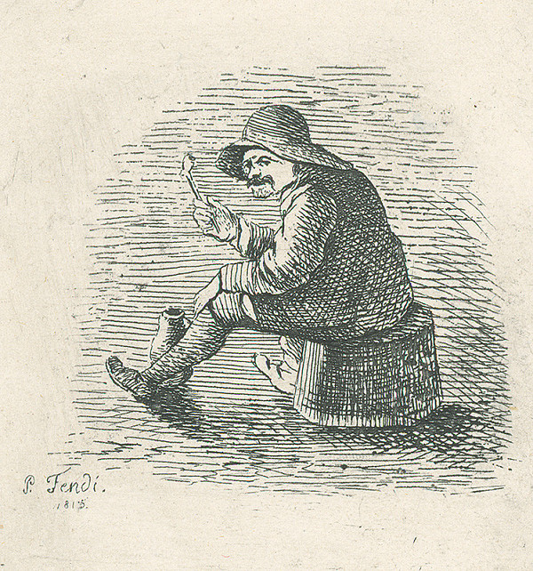 Peter Fendi – Muž s fajkou 