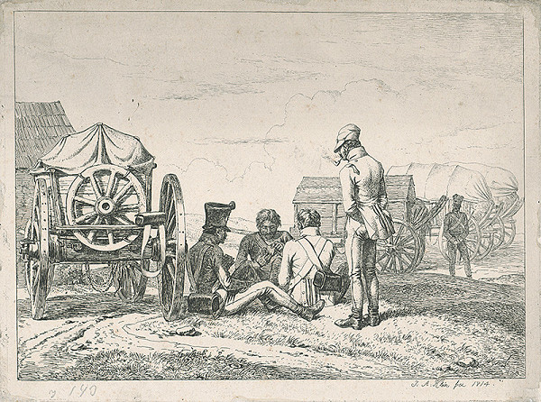 Johann Adam Klein – Vojenský výjav 