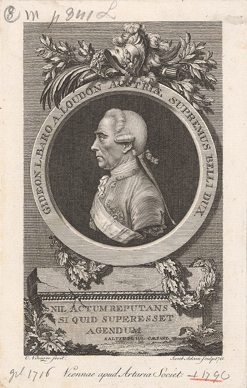 Jacob Adam, C. Vinazer – Podobizeň generála barona Loudona