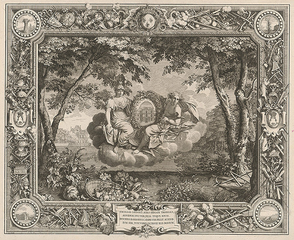 Charles Le Brun, Sebastien Le Clerc st. – Ľudovít XIV., bojovník proti barbarom 