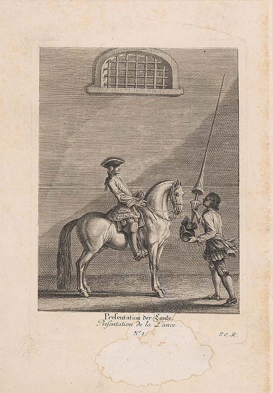 Johann Elias Ridinger – Jazdecká španielska škola 