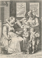 Jan Saenredam, Hendrick Goltzius – Ráno. Z cyklu Štyri doby dňa (I–IV)  