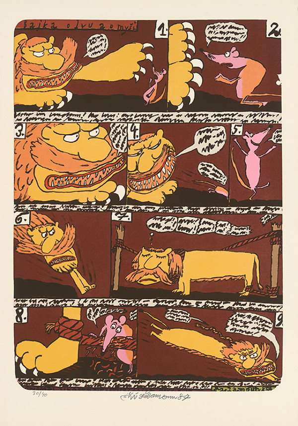 Jiří Šalamoun – Bájka o levovi a myši 