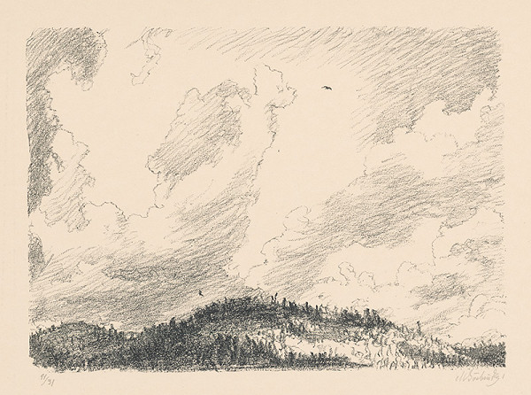 Max Švabinský – Mraky nad Gindurou 