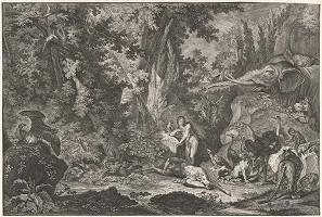 Johann Elias Ridinger – Stvorenie Evy 