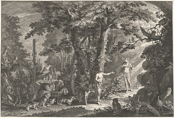 Johann Elias Ridinger – Adam a Eva 