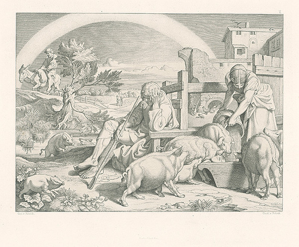 Alois Petrák, Josef Führich – Pastier svíň 