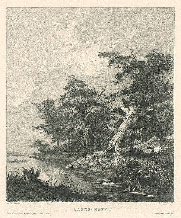 Gustave Greux, Salomon van Ruysdael – Krajina 